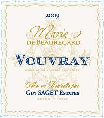 Guy Saget 'Marie Beauregard' Vouvray 2009