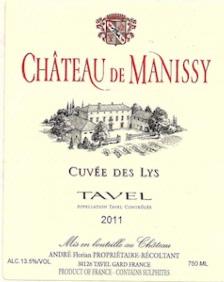 Chateau de Manissy Tavel 'Cuvee des Lys' 2011