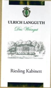 Ulrich Langguth 2014 Riesling 'Gunterslay'