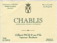 Gilbert Picq Chablis 2015