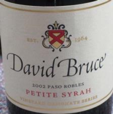 David Bruce 'Shell Creek' Petite Sirah 2006