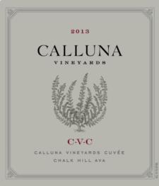 Calluna Vineyards 'CVC' Chalk Hill 2013